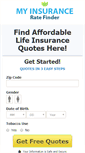 Mobile Screenshot of myinsuranceratefinder.com